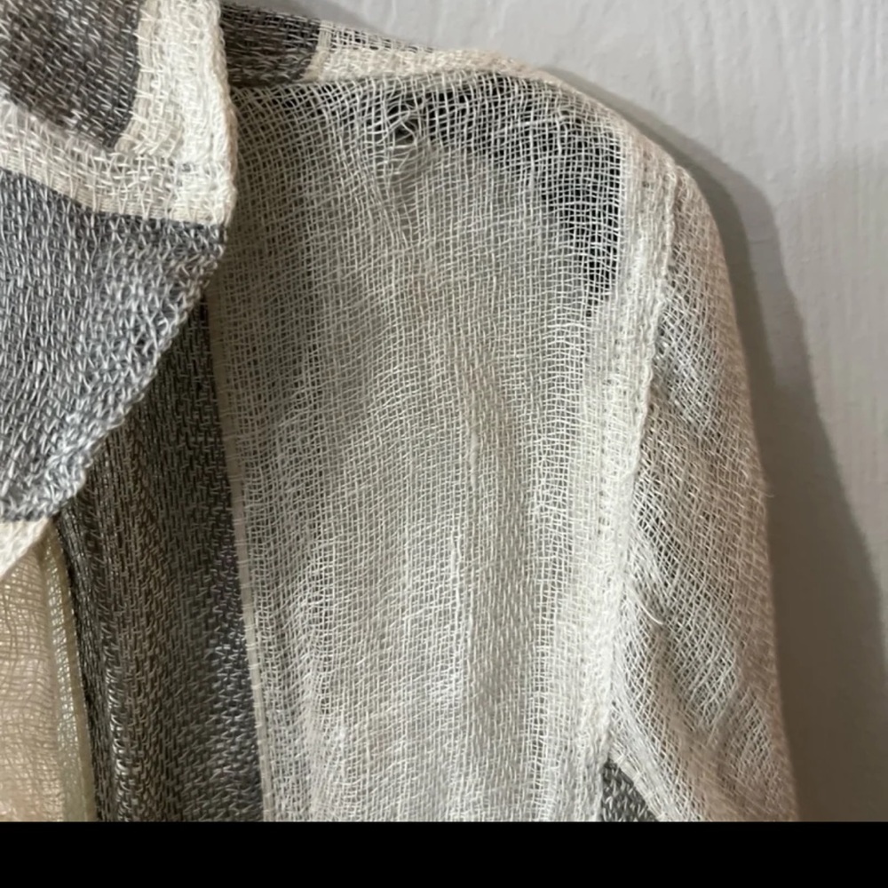 Paper Lace Linen Top/Duster/Dress/Cardigan Sz Small - Picture 13 of 15